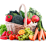 ShopStore Fruits & Vegetables category icon with fresh produce basket