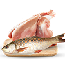 ShopStore Meats & Seafood category icon with fresh fish and seafood