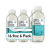 Vitaminwater Zero Sugar Squeezed Electrolyte Drink 16.9 fl oz 6 pack best seller product image