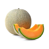 Cantaloupe Melon Fresh Organic Cut product image with sliced melon