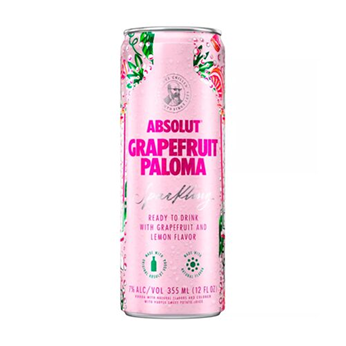 Absolut Grapefruit Paloma Sparkling Vodka Cocktail 4 pack 355ml featured product image